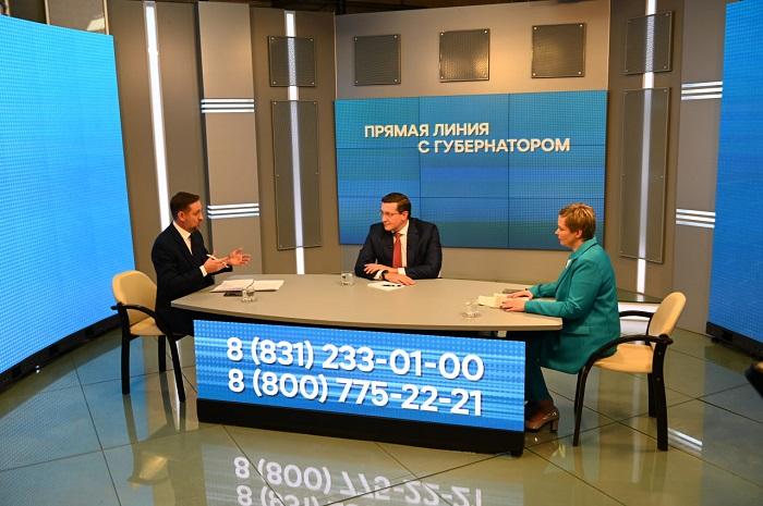 Более 9500 вопросов поступило на прямую линию с Глебом Никитиным