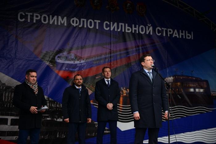 На заводе «Красное Сормово» спустили на воду очередной сухогруз проекта RSD59